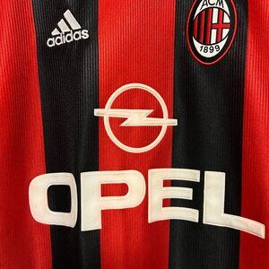 Mens Adidas AC Milan Home football jersey Vintage1998/99 size Medium